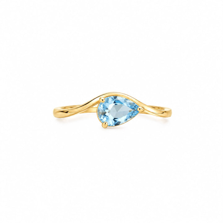 Pear Shaped Wave Ring
