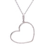 Tilted Heart Pendant Necklace