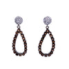 Champagne Open Teardrop Earrings