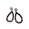 Champagne Open Teardrop Earrings