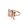 14K Rose Gold Statement Love Ring