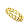 14K Cuban Link Band Ring