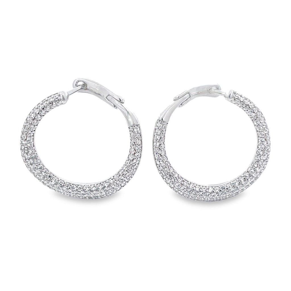 ピアス [PRIMAUTE] Round Ring Earrings Front-Back Round Hoop Earrings – picntell