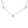 14K Mini Spaced Letter Necklace
