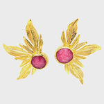 Gold Leaf Statement Earring