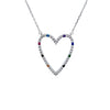 Long Heart Pendant Necklace