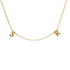 14K Mini Spaced Letter Necklace