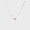 Custom Personalized Initial Cutout 14K Gold