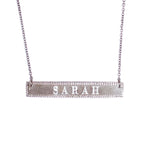 Custom Personalized Nameplate Bar In 14K Gold