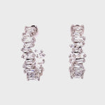 Cubic Zirconia Open Hoops