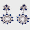 Layered Sapphire Chandelier Earrings