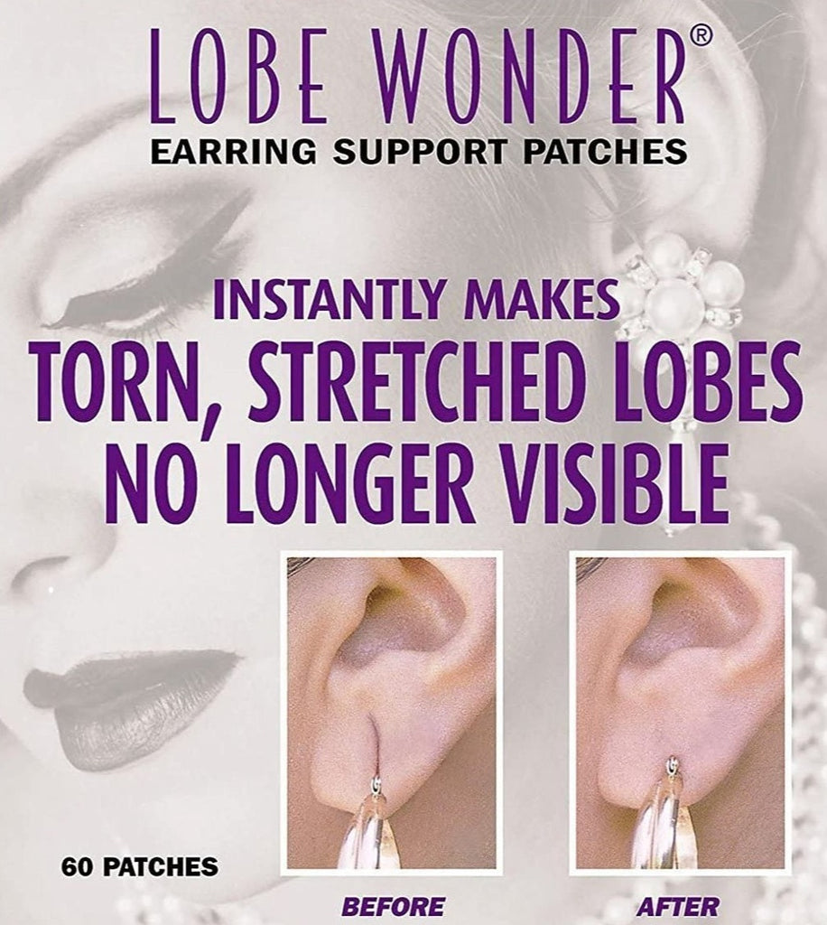 LOBE WONDER Earring Support Patches for Damaged Stretched and Torn