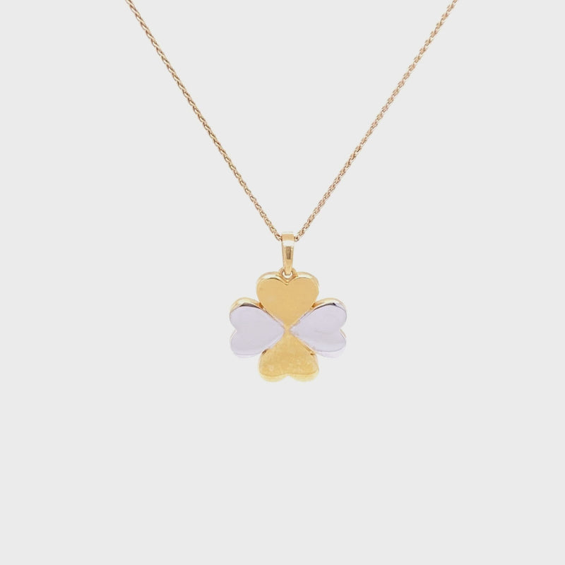 14K Rose Gold Clover Necklace – picntell