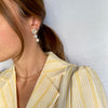Tricolor Triple Flower Earrings