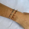 Rainbow Charm Bracelet in Rose Gold