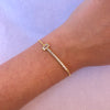 Bar & Baguette Bolo Bracelet