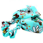Aquamarine Bandana Scrunchie