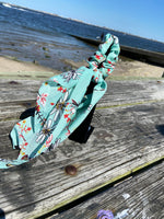 Aquamarine Bandana Scrunchie