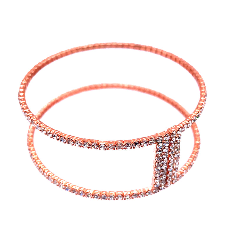 Double Band Crystal Cuff