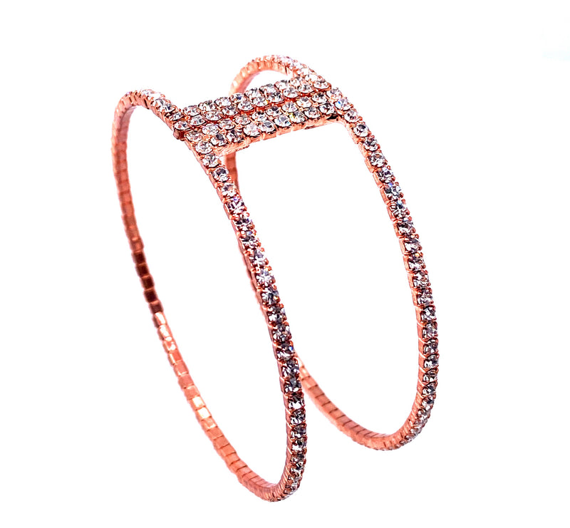 Double Band Crystal Cuff