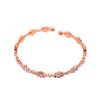 Crystal Flower Bangle Bracelet