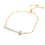 Bar & Baguette Bolo Bracelet