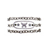Cable Chain Wraparound Bracelet With Butterfly Center