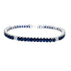 Sapphire And Diamond Tennis Bracelet