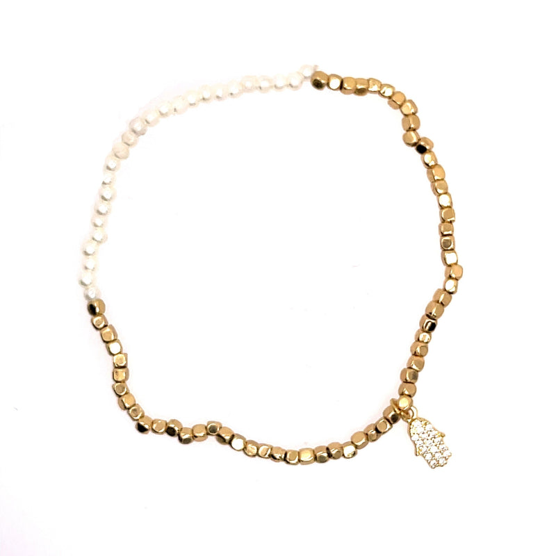 Hamsa Beaded Bracelet
