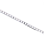 Curb Chain Anklet in Silver