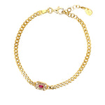 Emerald Cut Cuban link Bracelet