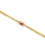 Emerald Cut Cuban link Bracelet