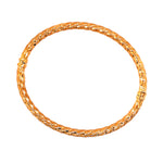 14K Hammered Bangle