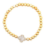 Beaded Clover Bracelet