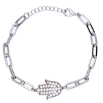 Hamsa Link Bracelet