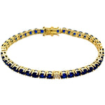 Sapphire Tennis Bracelet in Gold (3.5mm)