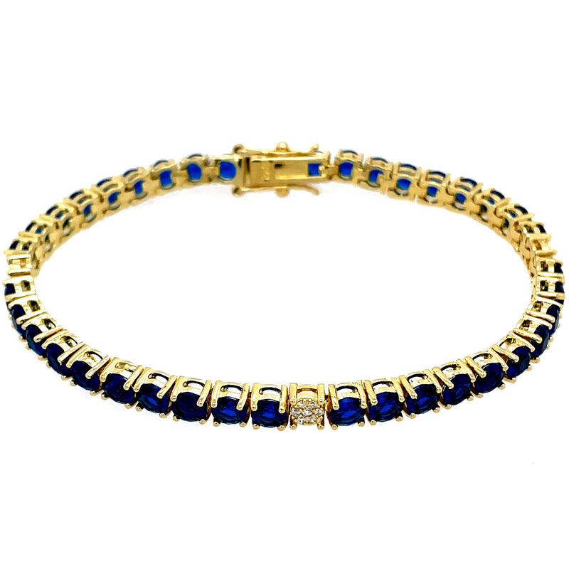 Sapphire Tennis Bracelet in Gold (3.5mm)