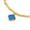 Turquoise Clover Charm Bracelet
