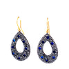 Statement Crystal and Lapis Earrings