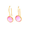 Pink Semi Precious Stone Earrings