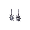 Fun Gunmetal Cubic Zirconia Earrings