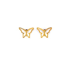 Butterfly Silhouette Stud Earrings