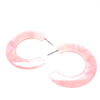 Blush Flat Hoops