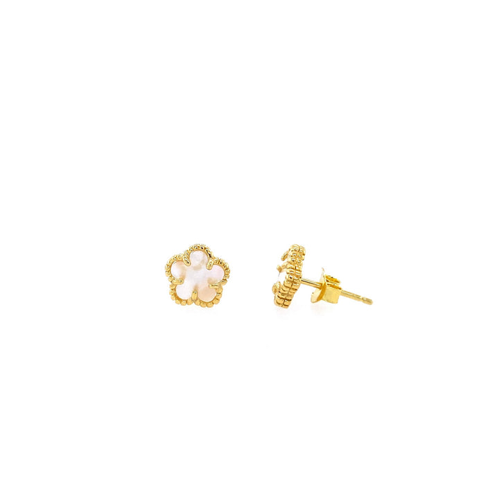 Mini Mother-of-Pearl Flower Studs