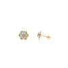 14K Gold Mini Flower Studs