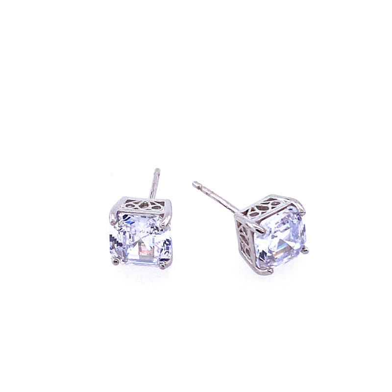 Sparkling Square Studs
