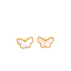 Mother-Of-Pearl Butterfly Stud Earrings
