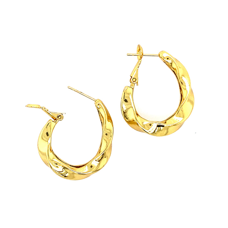 Twist Textured Hoop Earrings