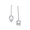 Mismatched Front-Back Earrings