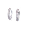 Pavé Medium CZ Hoop Earrings